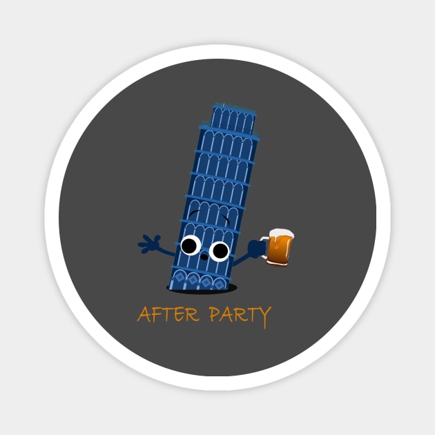 Funny Beer After Party Magnet by DesignersMerch